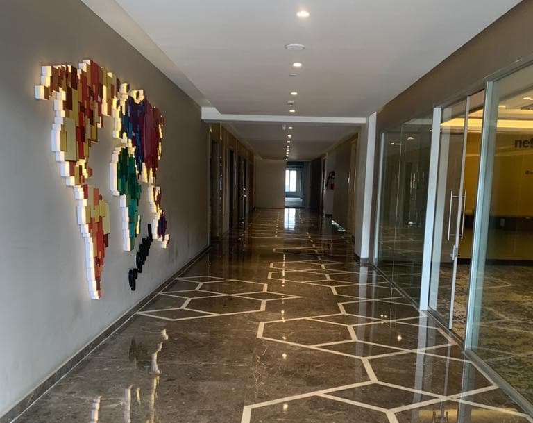 Lift lobby — Netsmartz Square, Mohali