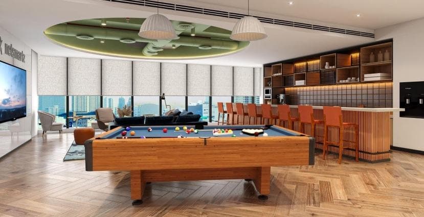 Proposed games pantry — architectural render, Netsmartz Towers, Mohali