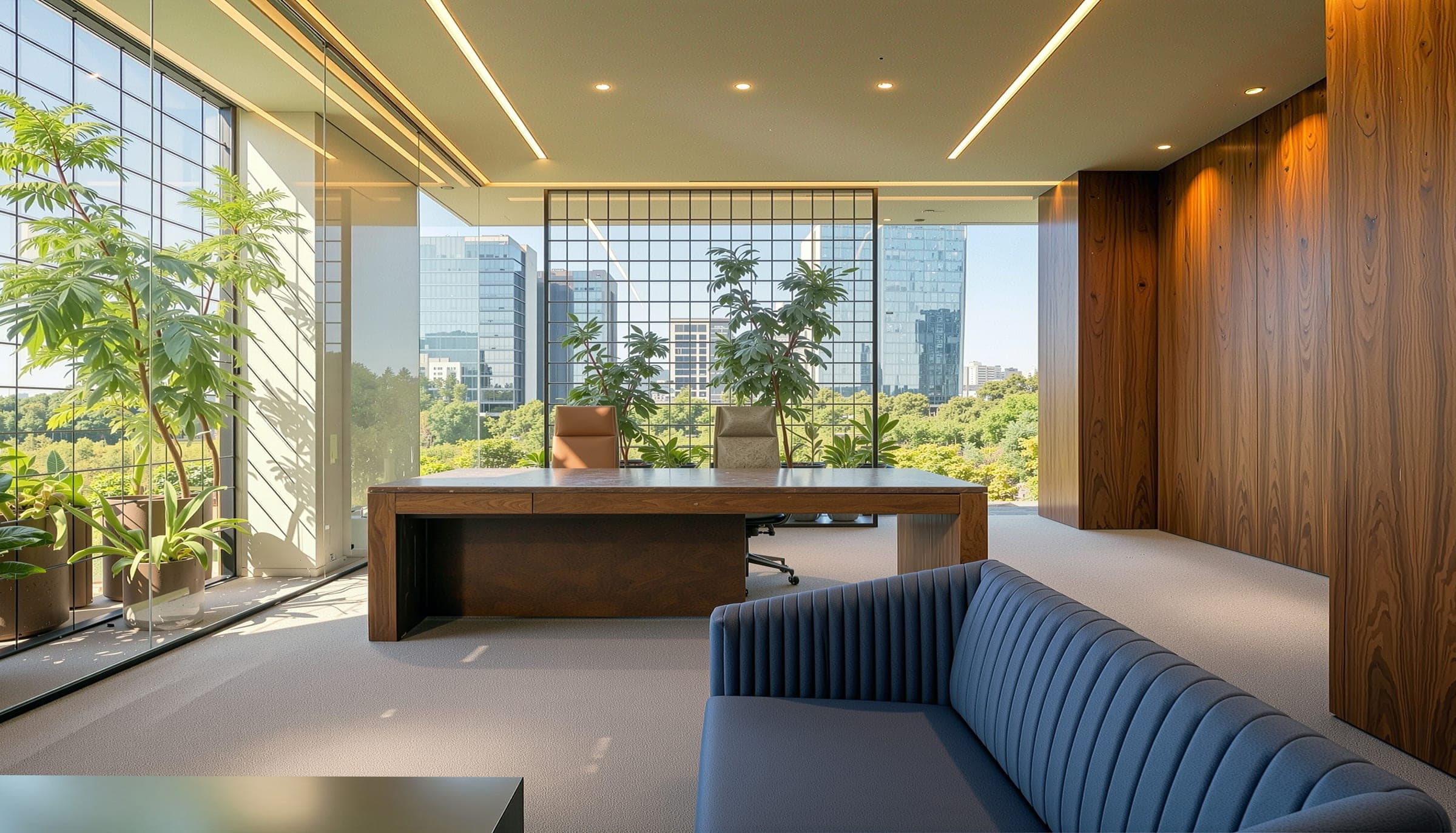 Indicative cabin and lounge at NOVA-245, Sector 75 Mohali — architectural render